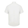 White - Back - Henbury Mens Short-Sleeved Shirt