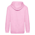 Light Pink - Back - Fruit of the Loom Childrens-Kids Premium Hooded Sweatshirt