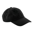 Black - Front - Beechfield 6 Panel Low Profile Cap