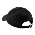 Black - Back - Beechfield 6 Panel Low Profile Cap