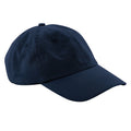 Navy - Front - Beechfield 6 Panel Low Profile Cap