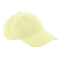 Pastel Lemon - Front - Beechfield 6 Panel Low Profile Cap