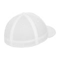 White - Back - Flexfit Tactel Mesh Panel Baseball Cap