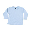 Dusty Blue - Front - Babybugz Baby Plain Long-Sleeved T-Shirt