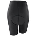 Black - Back - Spiro Womens-Ladies Bikewear Padded Cycling Shorts