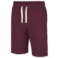 Burgundy - Front - Awdis Mens Campus Casual Shorts