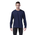 Navy - Back - Spiro Mens Performance Long-Sleeved T-Shirt