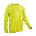 Lime - Front - Spiro Mens Performance Long-Sleeved T-Shirt