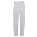 Grey - Back - Fruit of the Loom Childrens-Kids Premium Heather Jogging Bottoms