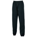 Black - Front - Tombo Unisex Adult Cuffed Tracksuit Bottoms