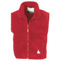 Red - Front - Result Childrens-Kids Polartherm Fleece Body Warmer