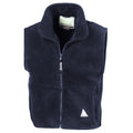 Navy - Front - Result Childrens-Kids Polartherm Fleece Body Warmer