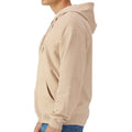 Sand - Side - Gildan Mens Softstyle Midweight Full Zip Hoodie