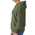 Military Green - Side - Gildan Mens Softstyle Midweight Full Zip Hoodie