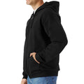 Black - Side - Gildan Mens Softstyle Midweight Full Zip Hoodie