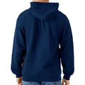 Navy - Back - Gildan Mens Softstyle Midweight Full Zip Hoodie