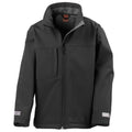 Black - Front - Result Childrens-Kids Classic Soft Shell Jacket