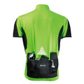 Fluro Green-Black - Side - Spiro Mens Bikewear Cycling Jersey