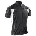 Black-White - Front - Spiro Mens Bikewear Cycling Jersey