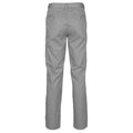 Steel Grey - Back - Henbury Womens-Ladies Flat Fronted Trousers