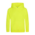 Electric Yellow - Front - Awdis Childrens-Kids Electric Hoodie