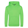 Electric Green - Front - Awdis Childrens-Kids Electric Hoodie