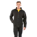 Black - Back - Result Mens Horizon Micro High Density Compact Fleece Jacket