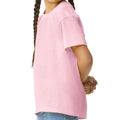 Light Pink - Side - Gildan Childrens-Kids Plain Lightweight T-Shirt