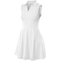 White - Front - Spiro Womens-Ladies Recycled Athletic Dress