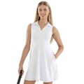 White - Side - Spiro Womens-Ladies Recycled Athletic Dress