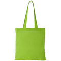 Lime Green - Back - Bullet Peru Cotton Tote