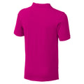 Pink - Back - Elevate Mens Calgary Short Sleeve Polo