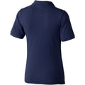 Navy - Back - Elevate Calgary Short Sleeve Ladies Polo