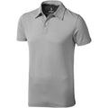 Grey Melange - Front - Elevate Mens Markham Short Sleeve Polo