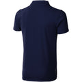 Navy - Back - Elevate Mens Markham Short Sleeve Polo