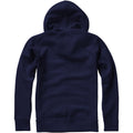 Navy - Back - Elevate Mens Arora Hooded Full Zip Sweater