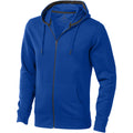 Blue - Front - Elevate Mens Arora Hooded Full Zip Sweater