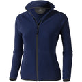 Navy - Front - Elevate Womens-Ladies Brossard Micro Fleece