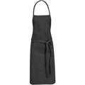 Solid Black - Front - Bullet Reeva Cotton Apron (Pack of 2)