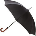 Solid Black - Back - Bullet 23 Inch Jova Classic Umbrella (Pack Of 2)