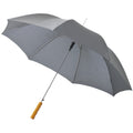 Grey - Front - Bullet 23in Lisa Automatic Umbrella (Pack Of 2)