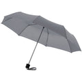 Grey - Front - Bullet 21.5in Ida 3-Section Umbrella (Pack Of 2)