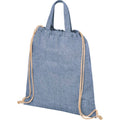 Blue Heather - Back - Bullet Adults Unisex Pheebs 210gm Drawstring Bag