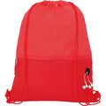 Red - Side - Bullet Oriole Mesh Drawstring Bag