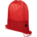 Red - Pack Shot - Bullet Oriole Mesh Drawstring Bag