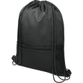 Solid Black - Pack Shot - Bullet Oriole Mesh Drawstring Bag