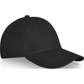 Solid Black - Side - Elevate Unisex Adult Davis 6 Panel Cap