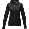 Solid Black - Front - Elevate Womens-Ladies Theron Hoodie