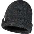 Solid Black - Side - Elevate Unisex Adult Rigi Reflective Beanie