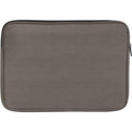 Grey - Back - Unbranded Joey Canvas Recycled 2L Laptop Sleeve